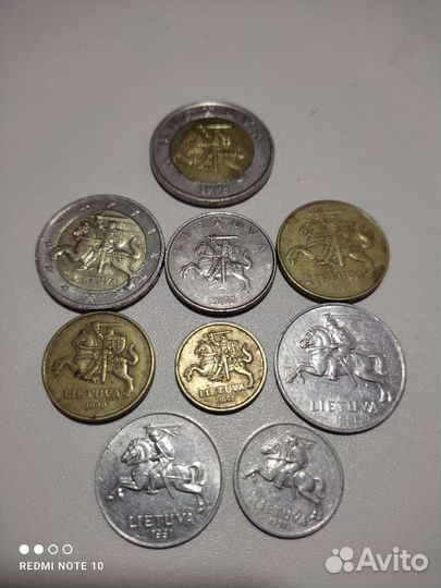 Монеты Литвы обмен