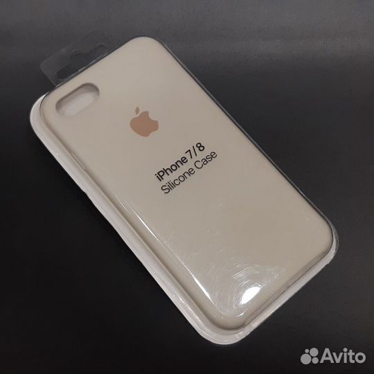 Силиконовый чехол на iPhone 7 / 8 молочный