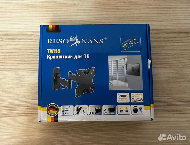 Кронштейн наклонно-поворотный Resonans тwh8 новый