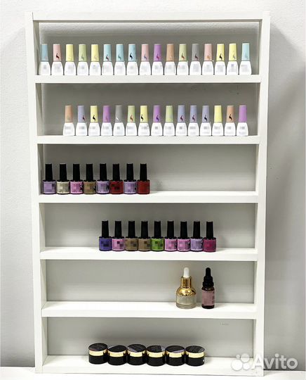 Стеллаж полка новая для гель-лаков подвесная