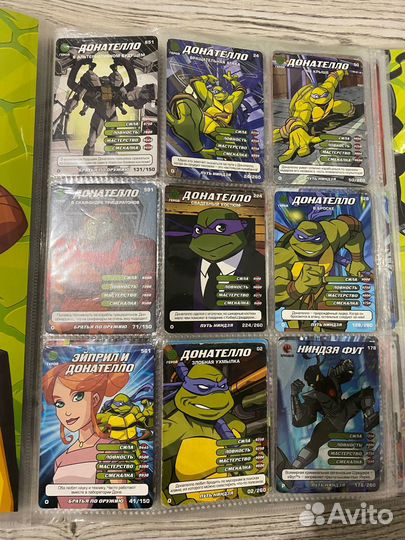 Карточки черепашки ниндзя