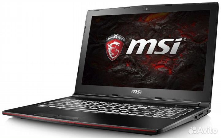 MSI 15.6 i7-7700HQ 4яд8пт GTX1060/3 16Gb 250Gb+1Tb