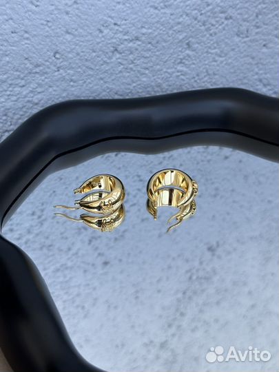 Серьги Celine Triomphe Bold Hoops