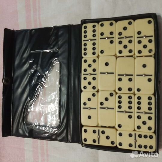 Домино костяные в футляре СССР