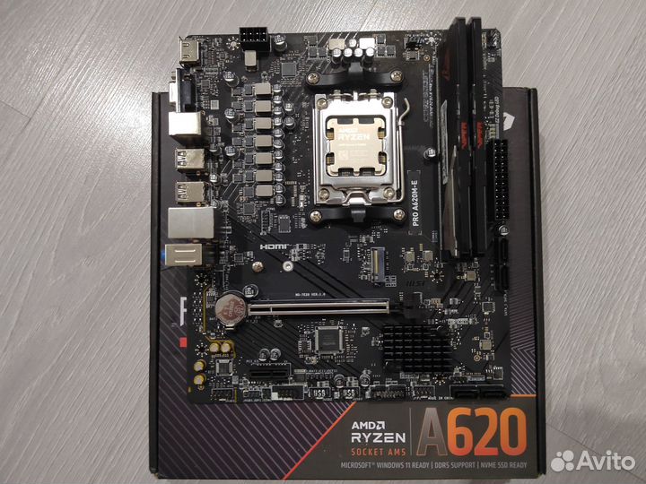 Комплект Msi PRO A620M-E+Ryzеn 5 7600Х+16 Гб DDR5