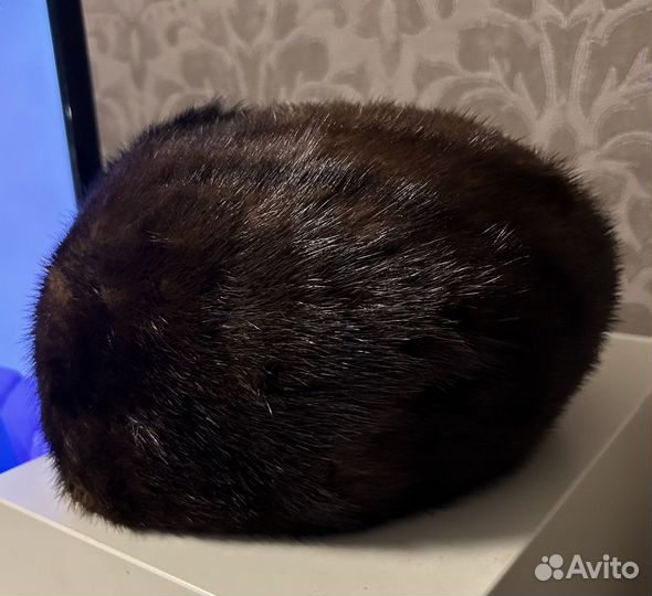 Норковая шапка-берет