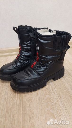 Дутики на девочку, размер 34-35