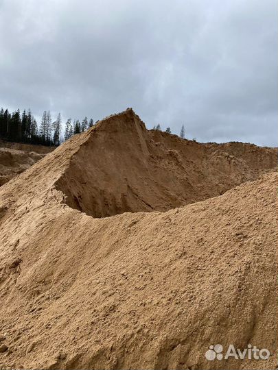 Песок карьерный сеяный строительный