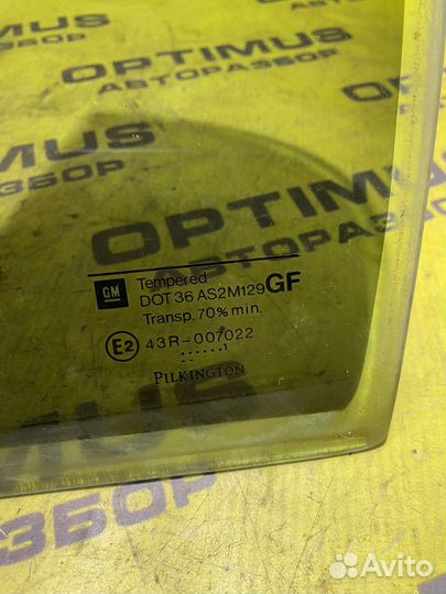 Задняя левая форточка Opel Astra G