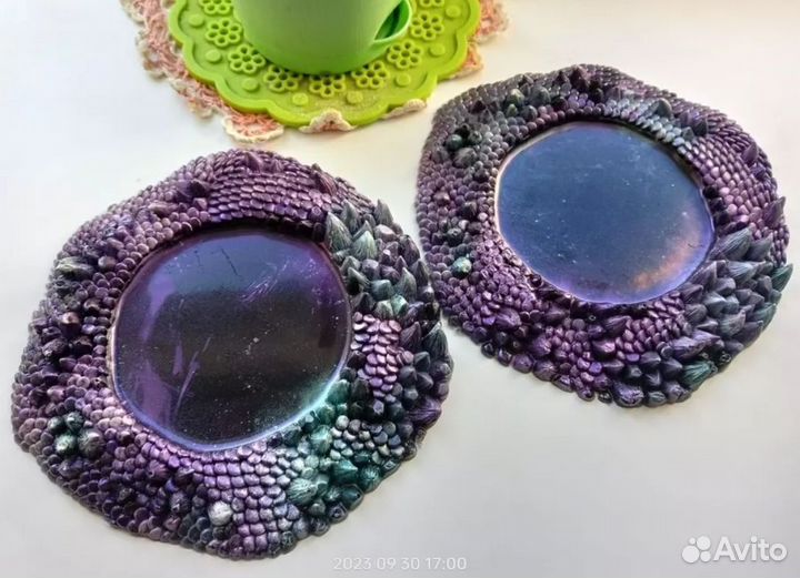 Подстаканники из эпоксидной смолы с символом нг