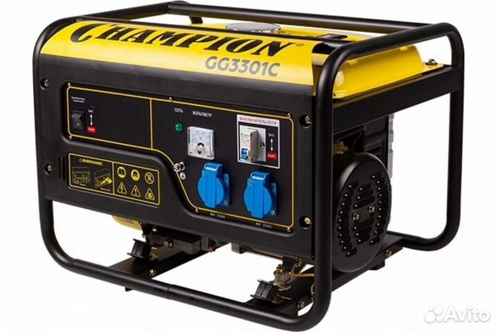 Генератор бензиновый champion GG3301C