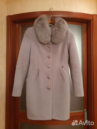 Пальто женское зимнее теплое 44