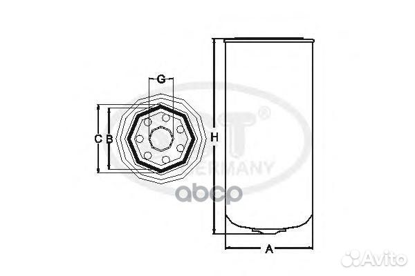 Фильтр топливный BMW E38/E39 D st349 SCT