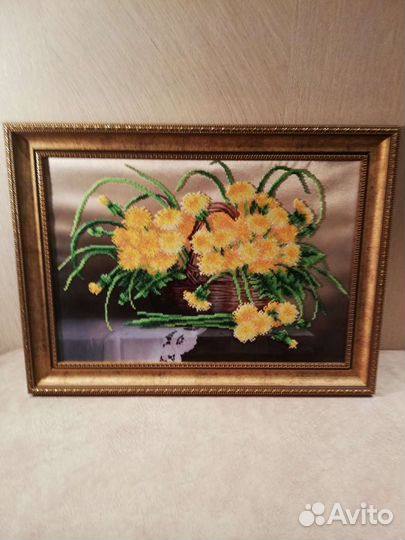 Картина вышитая бисером