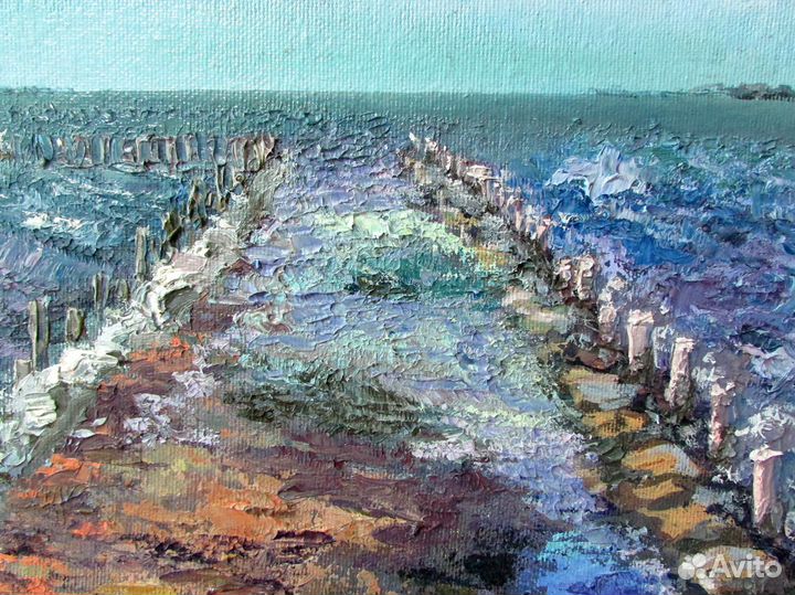 Картина авторская маслом на холсте. Пейзаж. Крым