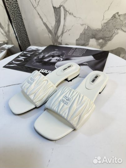 Шлепанцы женские miu miu 39