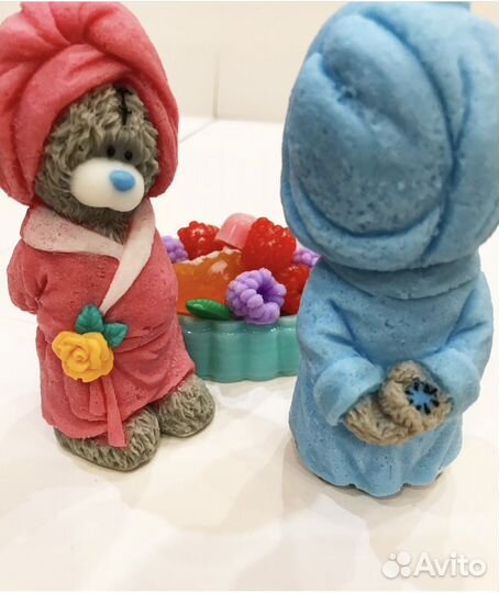 Мишки Тедди ручная работа сувенирное мыло