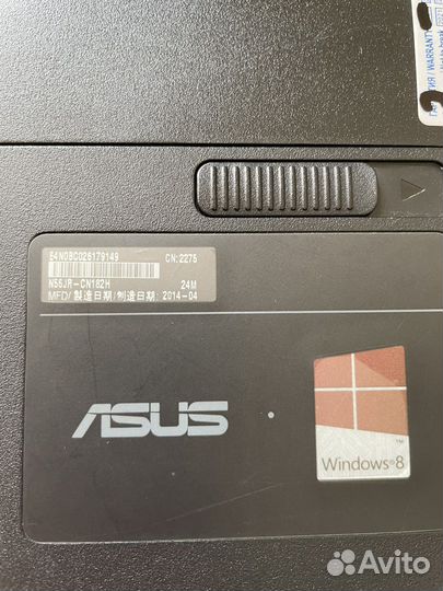 Ноутбук Asus N56JR-CN182H