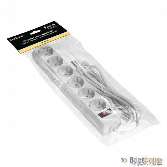 Сетевой фильтр ExeGate SP-6-5W EX221229RUS