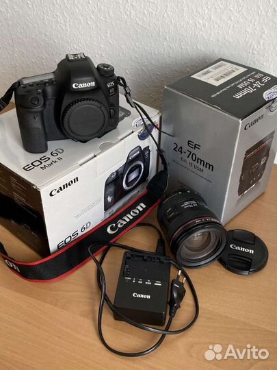 Фотоаппарат Canon EOS 6D Mark 2 + объектив 24-70