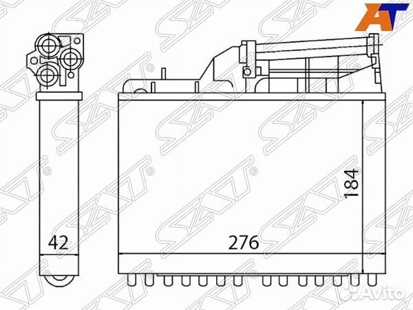 Радиатор отопителя салона BMW 5-series E34 88-95
