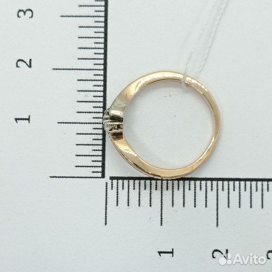 Золотое кольцо с бриллиантом 16р
