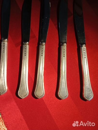 Декоративные мельхиоровые приборы 5 шт
