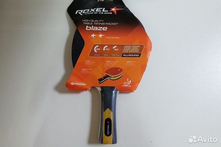 Ракетка н/т Roxel 2* Blaze, коническая