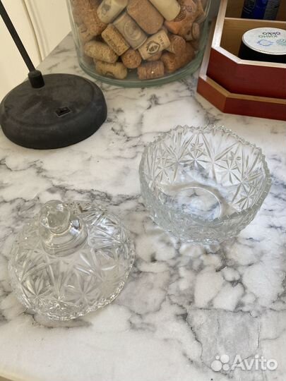 Сахарница стекло