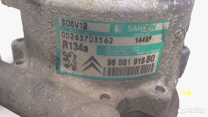 Компрессор кондиционера Peugeot 307, 2005