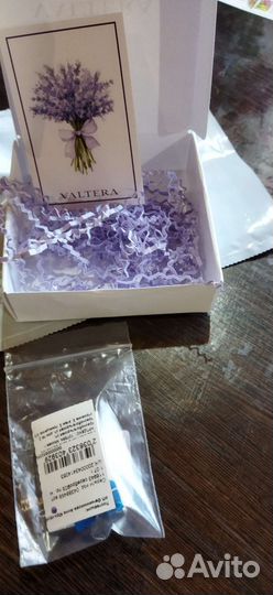 Серебряные серьги с фианитом, сапфир