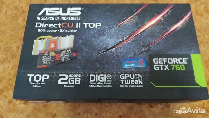 Asus Geforce GTX760 2GB 256 bit