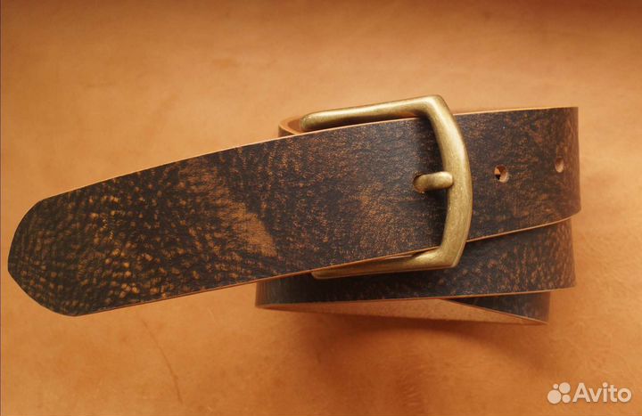 Кожаный ремень. Ручная работа