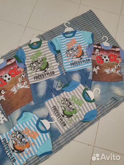 Детский комплект футболка и шорты для мальчиков