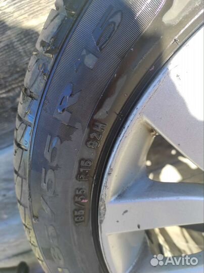 Datsun литые диски с шинами Pirelli R15 3 шт