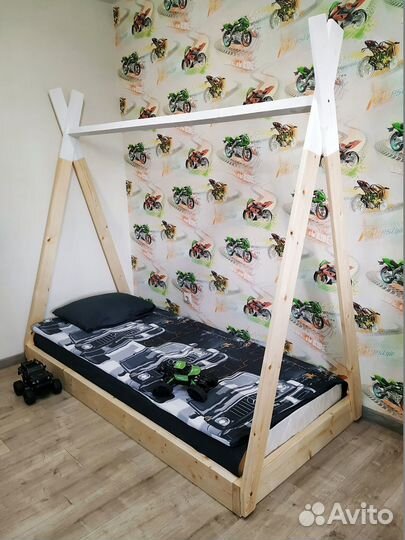 Детская кроватка Вигвам 2 в 1