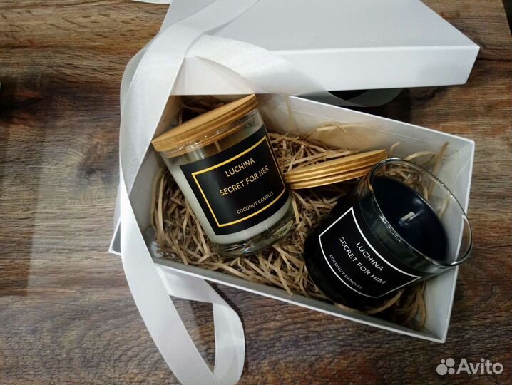 Свечи из натурального кокосового воска