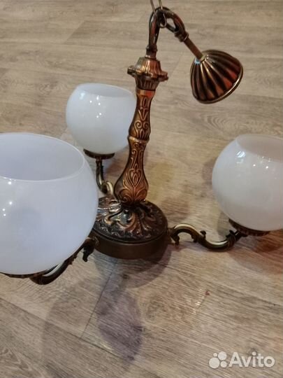 Люстра винтаж бронза