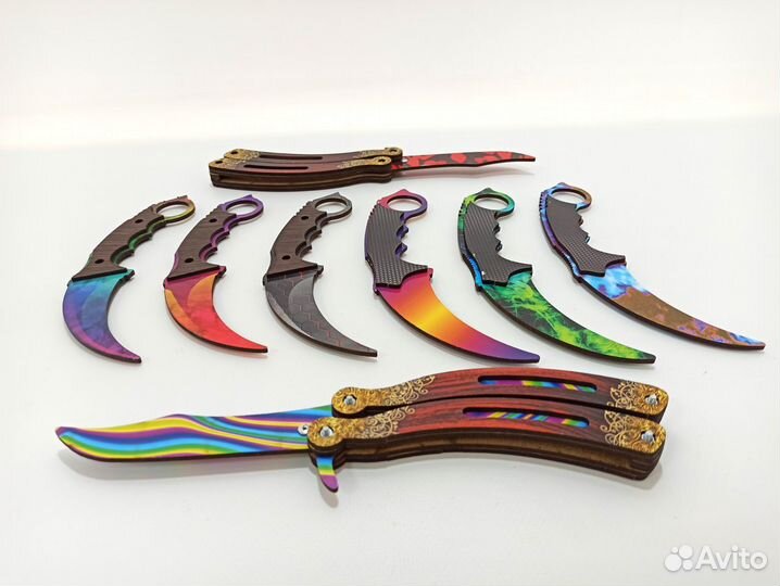 Игрушка из дерево бабочка керамбит