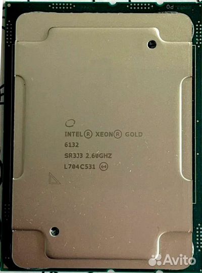 Xeon Gold 6132 14 ядер 2.6-3.7Ghz 20mb 140w