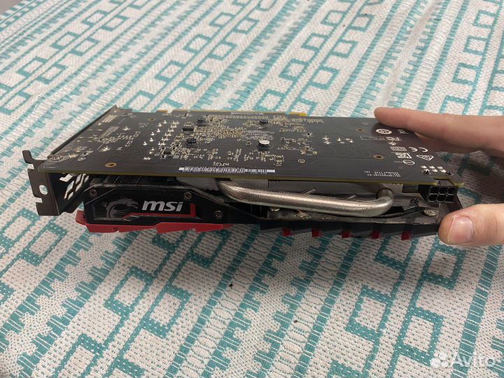 Gtx 1050Ti 4gb msi gaming X на пломбе