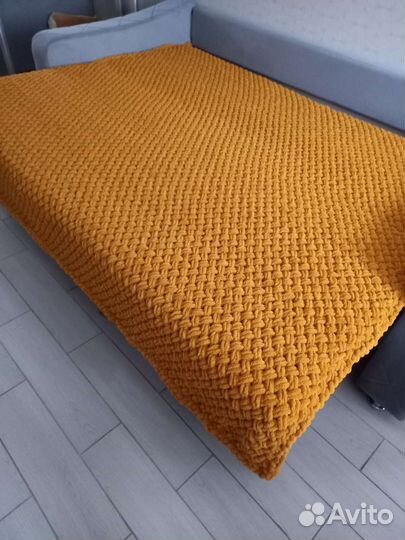 Плед покрывало 170 на 205 ручная работа