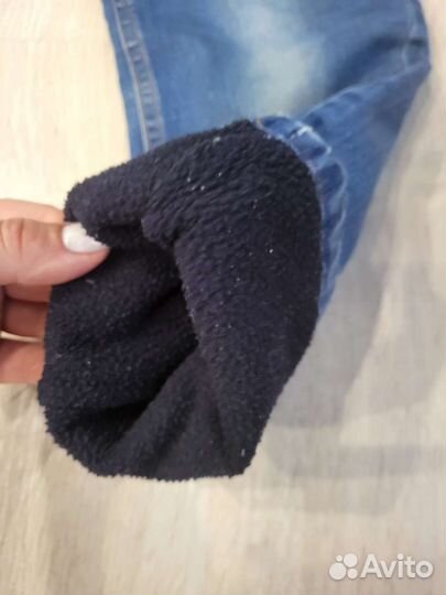 Утеплённые джинсы 122