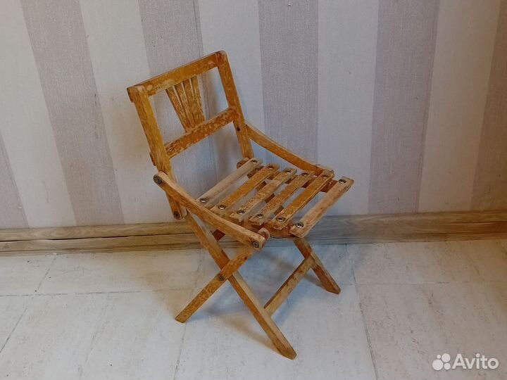 Стул складной деревянный,СССР,винтаж