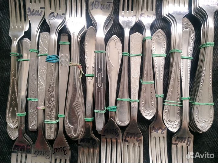 Вилки и ложки столовые, чайные СССР нержавейка