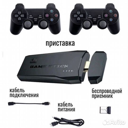 Новая игровая приставка game stick lite 64gb