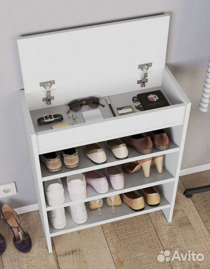 Обувница белая