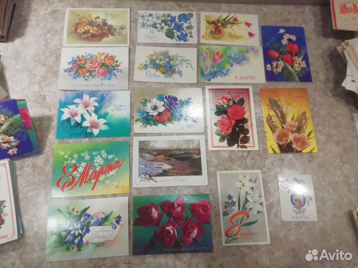 Открытки СССР чистые