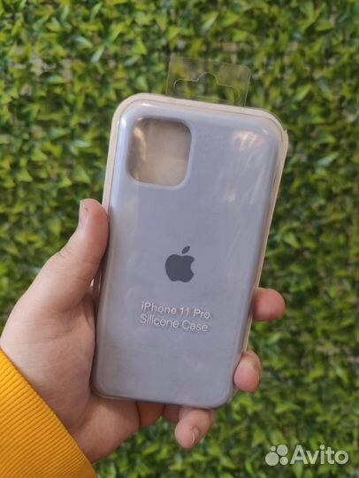 Чехол Silicone Case iPhone 11 Pro (Soft blue)