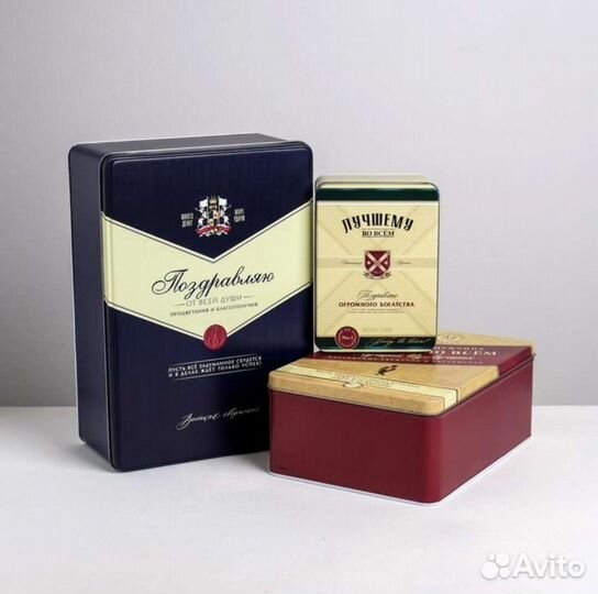 Набор подарочных метал коробок «Мужской»